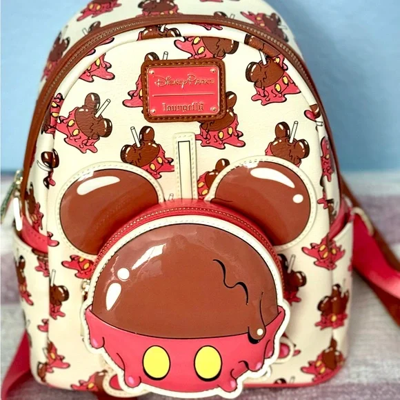 Loungefly | Bags | Disney Eats Cream And Red Backpack | Poshmark display picture 2